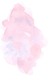 Watercolor hand painted blob texture