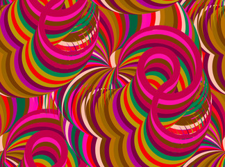 Seamless pattern with  intertwined lines