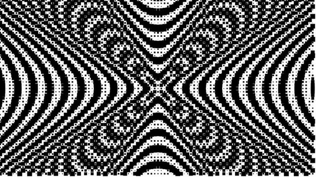 Flashing Retro 8-Bit Lowres Center Focussed Aim X Flashing Led Background Mask