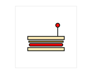 sandwich icon simple icon vector