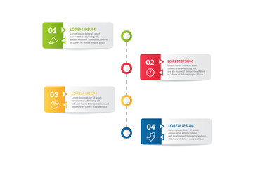 step infographic or process infographic template design . business infographic concept for presentations, banner, workflow layout, process diagram, flow chart and how it work