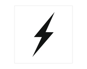 lightning shaped simple icon vector