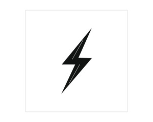 lightning shaped simple icon vector