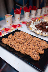 Table of sweets on a birthday party