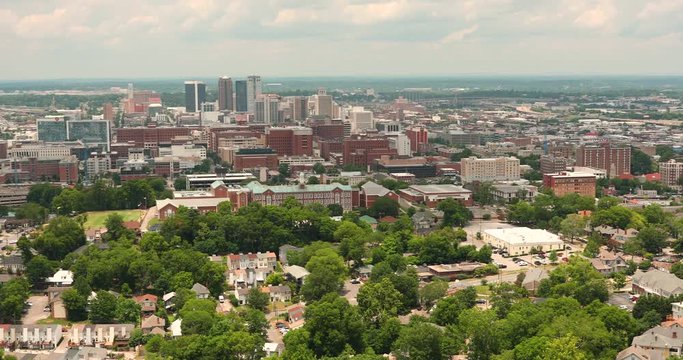 City skyline view of the Birmingham Alabama USA