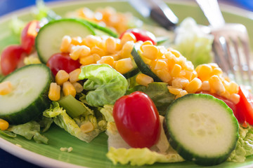 fresh salad with vegetables