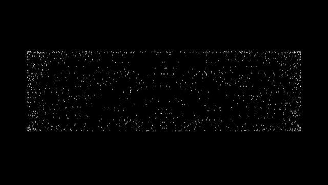 Endless Looping Mask of Point Cloud Forming a Spinning Cylinder