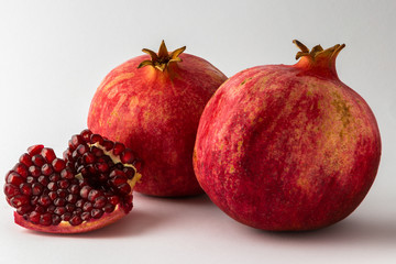pomegranate isolated on white background