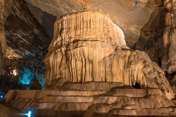 Big Stalagmite in a Cave