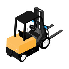 Forklifts, reliable heavy loader, truck. Heavy duty equipment