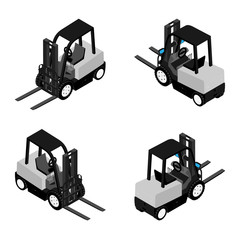 Forklifts, reliable heavy loader, truck. Heavy duty equipment
