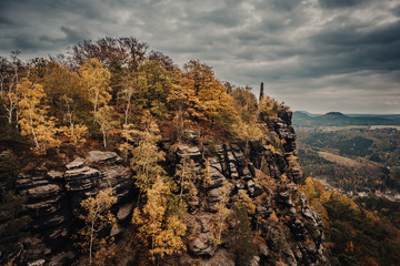 Herbstliche Landschaft in der S&auml;chsischen Schweiz