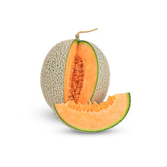 melon isolated on white background