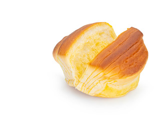 orange flavoured bread isolated