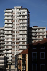 Apartment blocks in a neighborhood of Bilbao