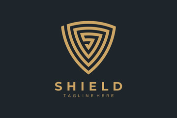 Shield Military Icon Security Logo Protection Symbol Vector Illustration