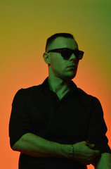 Russian man studio portrait 