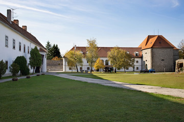Fototapeta na wymiar Town of Levice, Historical Building of Tekov Museum, Slovakia. 
