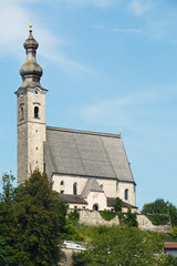 Fototapeta na wymiar Catholic church Maria Himmelfahrt in Anger in Germany,Europe