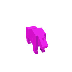 coloring icon of the rhinoceros