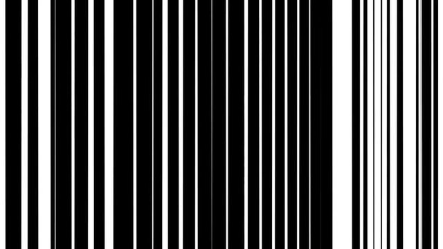 Very Fast Random Bar Lines Barcode Stream Vertical Blackouts Pattern Loop