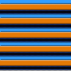Seamless stitch seam embroidered pattern. horizontal bohemian print. textile texture Patchwork ornament. Vector illustration.
