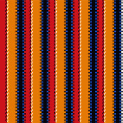 Seamless stitch embroidered pattern. vertical bohemian print. textile texture Patchwork ornament. Vector illustration.