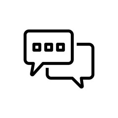 chat bubble speech for social communication icon, vector and illustration