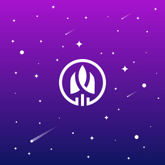 Inspire the startup rocket design logo