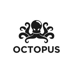Octopus modern logo design simple minimalist design