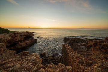 Fototapeta premium A sunrise in the Sierra de Irta de Alcocebre
