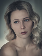 Fototapeta premium portrait of young woman