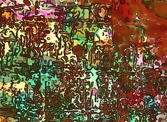 Grunge watercolor splashes and spots. Abstract paint background in dirty style. Chaotic colors painting on vintage paper.