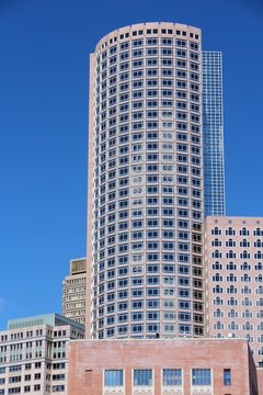 BOSTON, USA - JUNE 9, 2013: One International Place Building In Boston. Tenants Include: Northern Trust Corporation And PayPal.