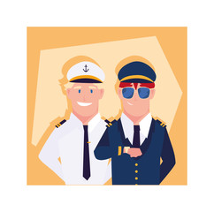 drivers inside frame vector design