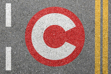 Congestion charge London city toll road street town pay paying sign zone