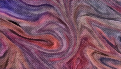 Abstract pastel drawing waved color mixed texture. Little psychedelic background. Digital painting graphic artwork. Beautiful design pattern.