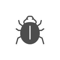 Bug icon and insect symbol