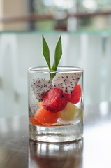 Fruit in glass