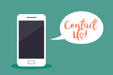 Contact us concept. Vector illustration.