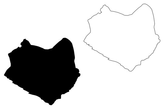 Sinoe County (Counties of Liberia, Republic of Liberia) map vector illustration, scribble sketch Sinoe map