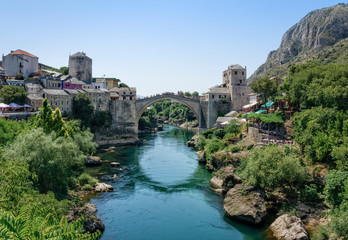 Fototapeta na wymiar Reflejos de Mostar