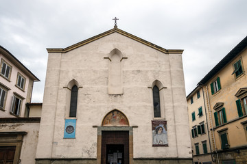 Fototapeta na wymiar FLORENCE, TUSCANY/ITALY - OCTOBER 20 : S. Ambrogio church in Florence on October 20, 2019