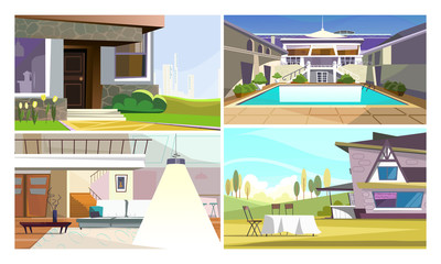 Properties illustration set