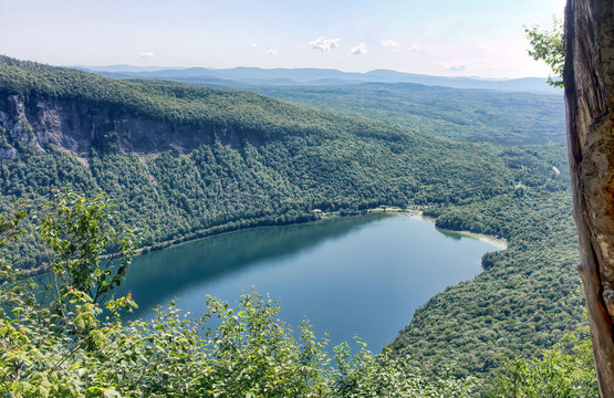 View of Lake Willoughby from Trail