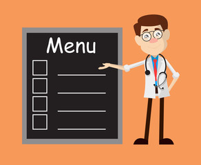 Physician Doctor - Presenting Menu List