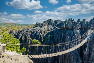 Suspension bridge at Tsingy de Bemaraha - Madagascar