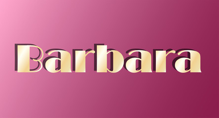 Gold shining name isolated. Happy birthday and Angel Day concept. Vector illustration