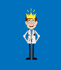 Physician Doctor - Wearing a Crown
