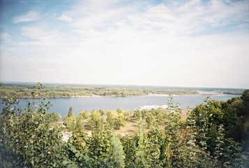 view from the Taras mountain to the Dnieper.